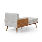 Fortas - Chaise longue moderne du milieu du siècle par Christopher Knight Home - 32,00 L x 63,75 P x 33,50 H
