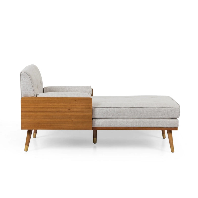 Fortas - Chaise longue moderne du milieu du siècle par Christopher Knight Home - 32,00 L x 63,75 P x 33,50 H