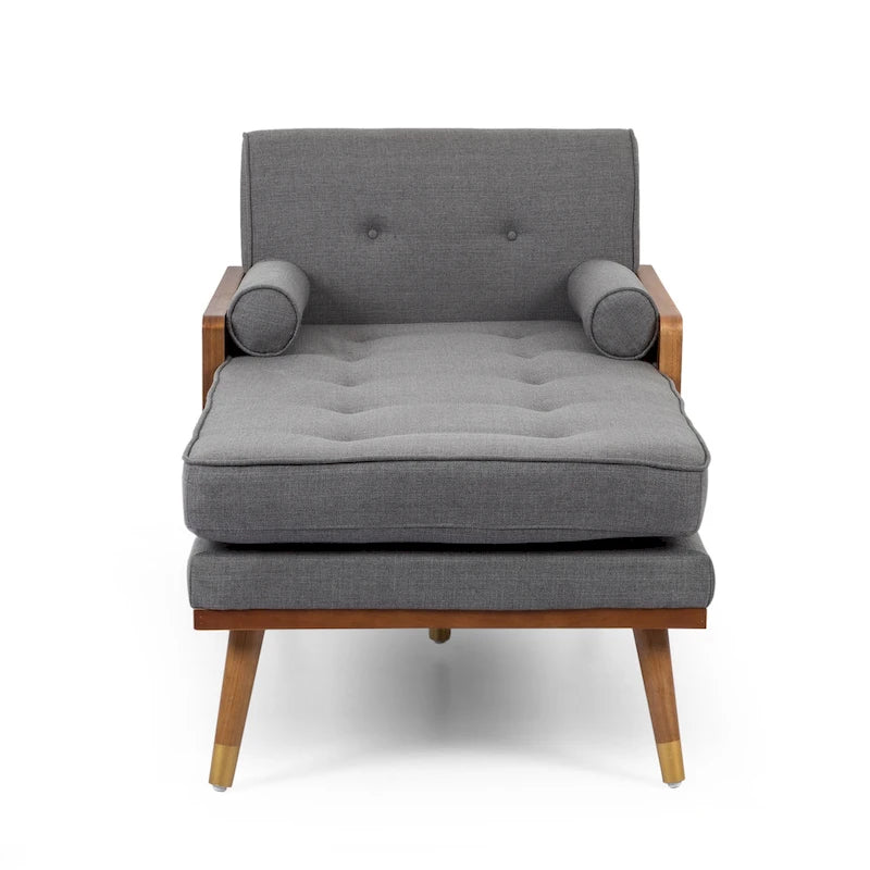 Fortas - Chaise longue moderne du milieu du siècle par Christopher Knight Home - 32,00 L x 63,75 P x 33,50 H