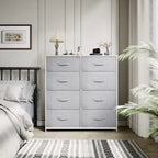 Commode de rangement à 8 tiroirs de tailles variées