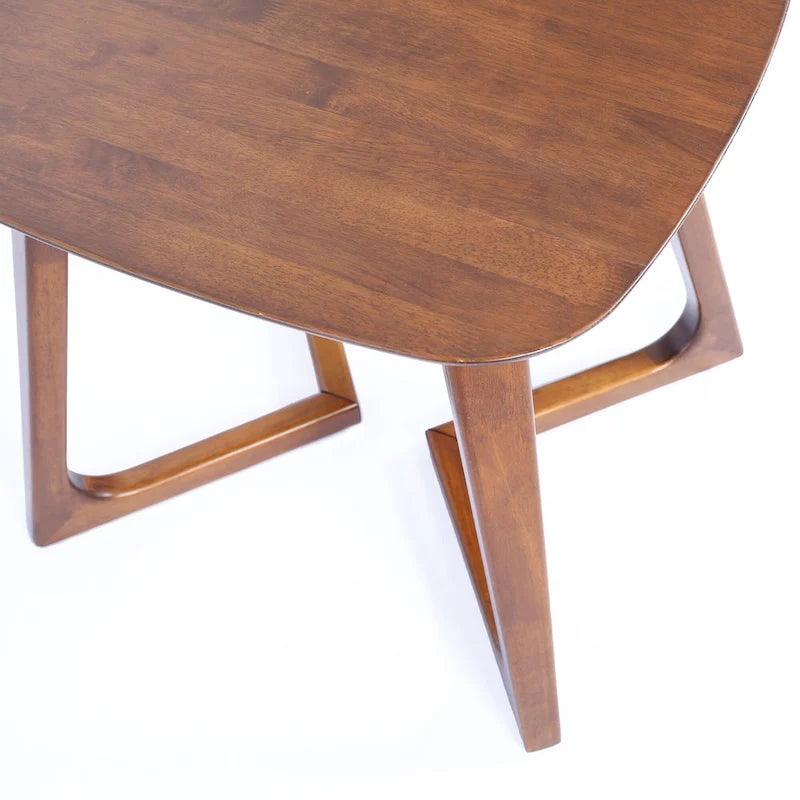 Table d'appoint rectangulaire scandinave en bois massif MacLuu