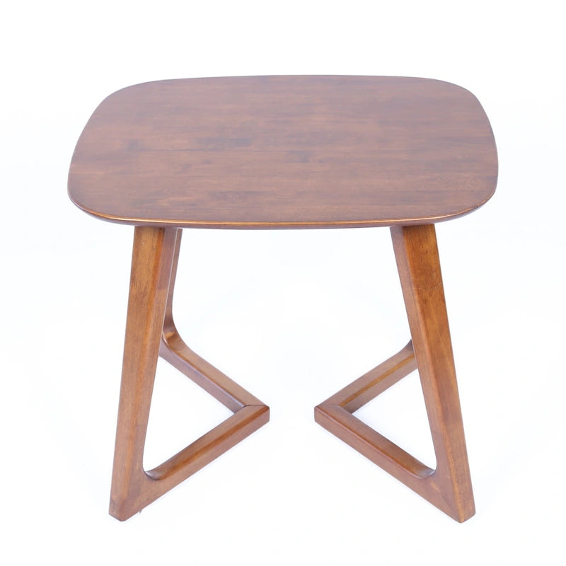 Table d'appoint rectangulaire scandinave en bois massif MacLuu