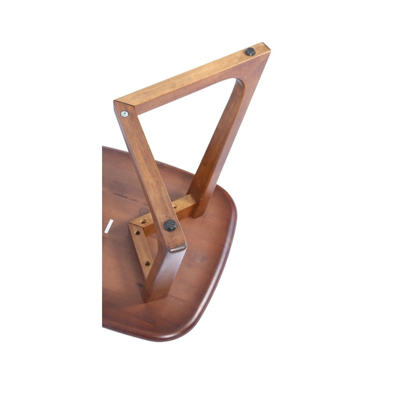Table d'appoint rectangulaire scandinave en bois massif MacLuu
