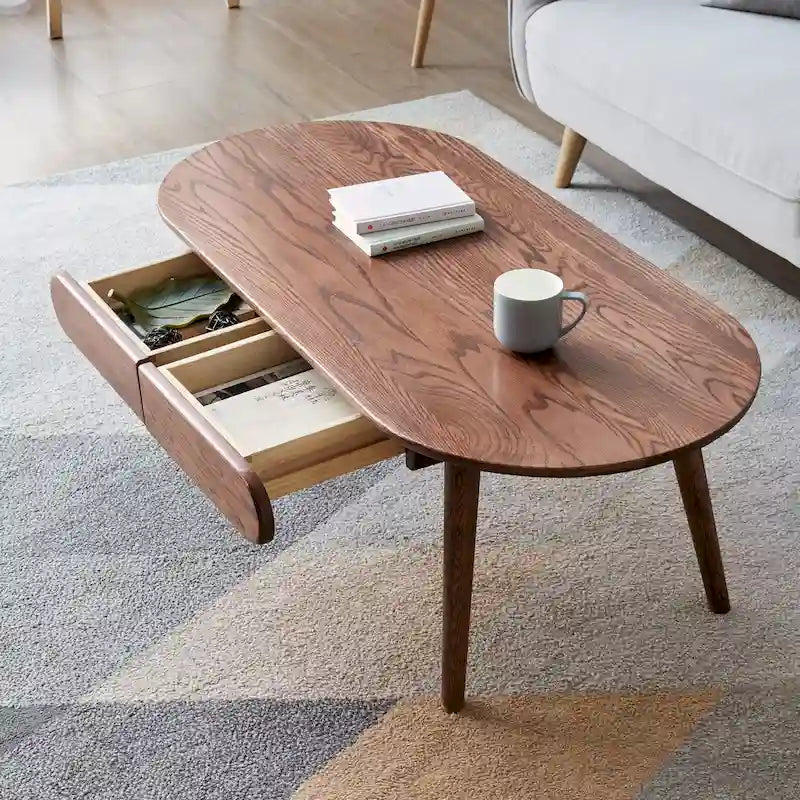 Table basse plateau bois massif