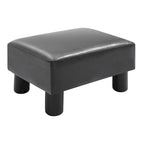 HOMCOM Repose-pieds ottoman rectangulaire moderne en similicuir avec siège en mousse rembourrée et pieds en plastique
