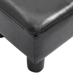 HOMCOM Repose-pieds ottoman rectangulaire moderne en similicuir avec siège en mousse rembourrée et pieds en plastique