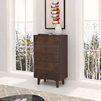 Buffet en bois Auburn à 7 tiroirs, simple, 120,9 cm L