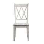 Ensemble de salle à manger Sabera Shabby Chic avec base en X - Dossier double X par iNSPIRE Q Classic