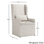 Ensemble de salle à manger Sabera Shabby Chic avec base en X - Dossier double X par iNSPIRE Q Classic