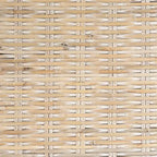 Rotin / Tête de lit en rotin tressé blanchi, murale, grand lit / lit double