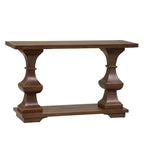 Console Kona Brown, plateau en bois, style espagnol, 1 personne