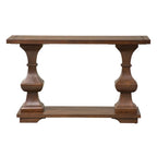 Console Kona Brown, plateau en bois, style espagnol, 1 personne