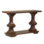 Console Kona Brown, plateau en bois, style espagnol, 1 personne