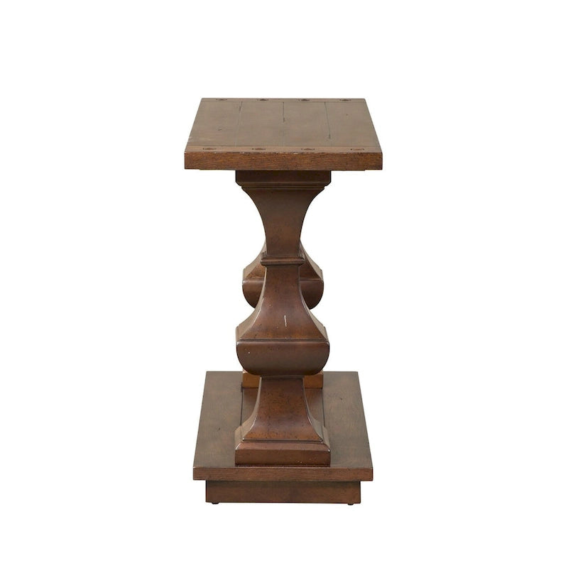 Console Kona Brown, plateau en bois, style espagnol, 1 personne
