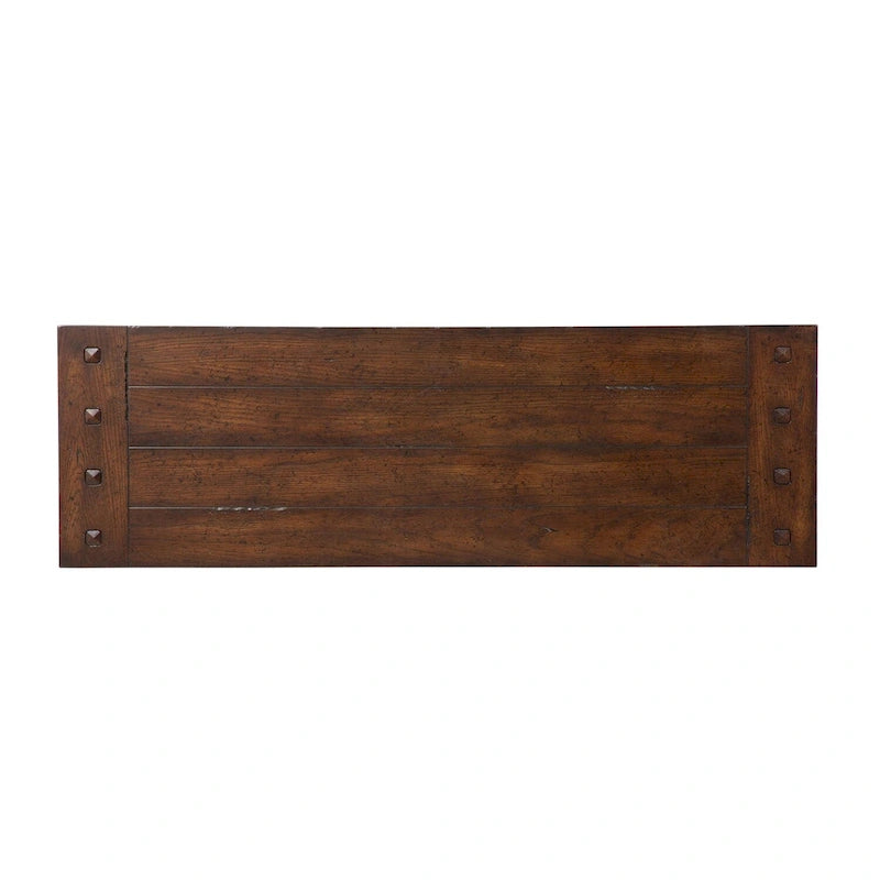 Console Kona Brown, plateau en bois, style espagnol, 1 personne