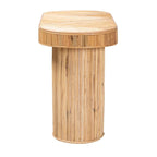 Console en rotin clair couleur miel, style bohème, 1 personne