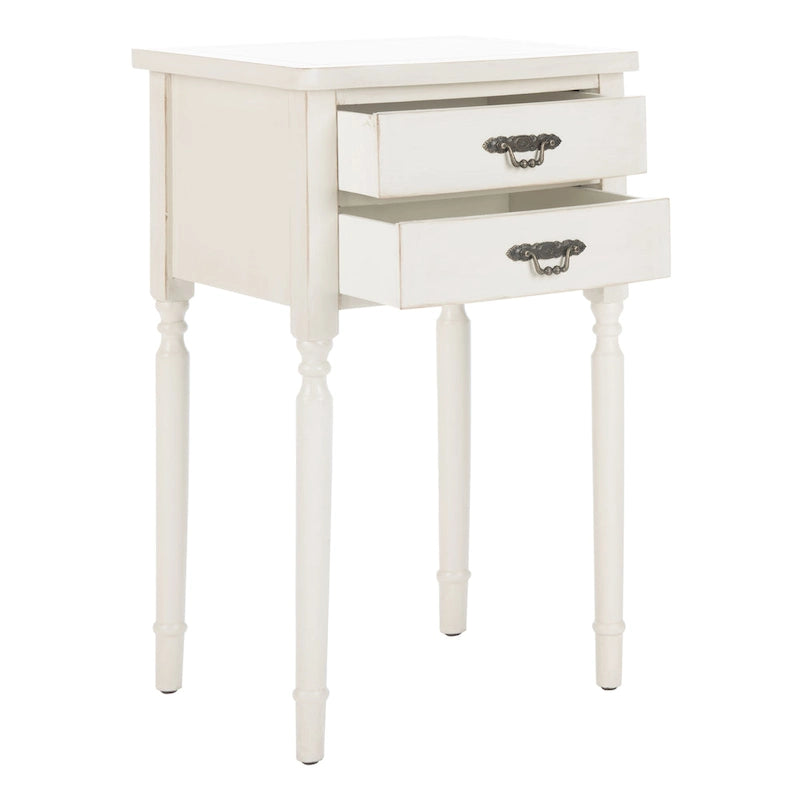 Table d'appoint, style campagnard français, bouleau blanc/vert sauge/bleu sarcelle, 1 personne