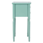 Table d'appoint, style campagnard français, bouleau blanc/vert sauge/bleu sarcelle, 1 personne