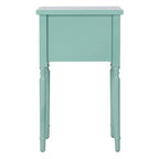 Table d'appoint, style campagnard français, bouleau blanc/vert sauge/bleu sarcelle, 1 personne