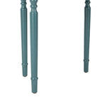 Table d'appoint, style campagnard français, bouleau blanc/vert sauge/bleu sarcelle, 1 personne