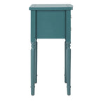 Table d'appoint, style campagnard français, bouleau blanc/vert sauge/bleu sarcelle, 1 personne