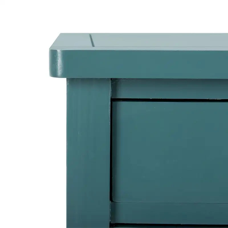 Table d'appoint, style campagnard français, bouleau blanc/vert sauge/bleu sarcelle, 1 personne