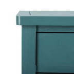 Table d'appoint, style campagnard français, bouleau blanc/vert sauge/bleu sarcelle, 1 personne
