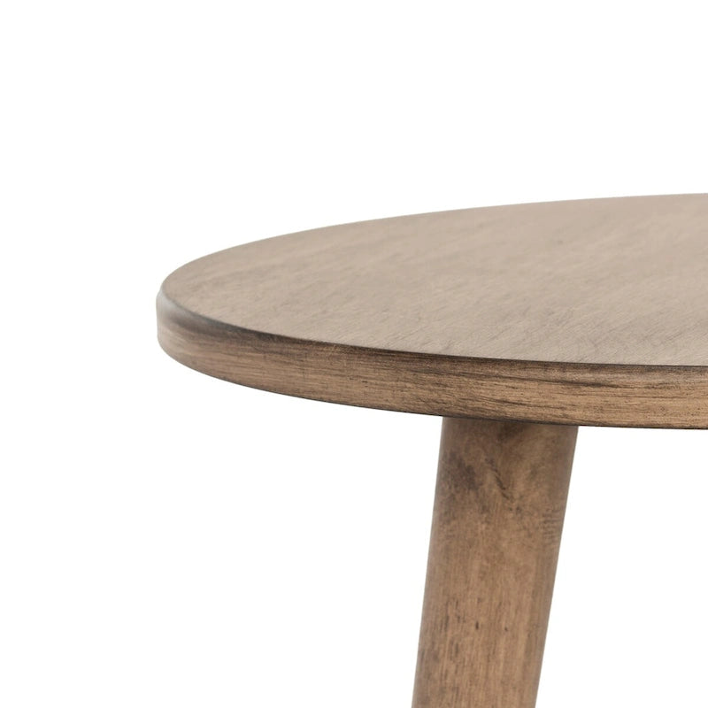 Table d'appoint ronde, bois de pin, 4 couleurs – 40,6 cm (L) x 40,6 cm (P) x 40,6 cm (H)