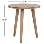 Table d'appoint ronde, bois de pin, 4 couleurs – 40,6 cm (L) x 40,6 cm (P) x 40,6 cm (H)