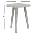 Table d'appoint ronde, bois de pin, 4 couleurs – 40,6 cm (L) x 40,6 cm (P) x 40,6 cm (H)