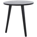 Table d'appoint ronde, bois de pin, 4 couleurs – 40,6 cm (L) x 40,6 cm (P) x 40,6 cm (H)
