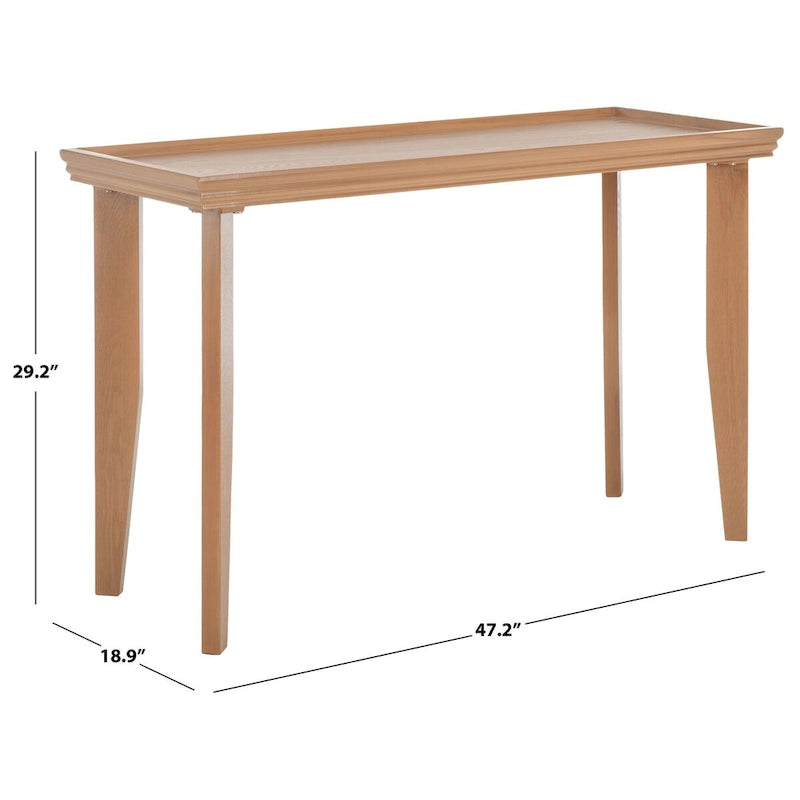 Console, sable/ivoire/noir, pieds incurvés, 1 personne