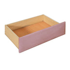 Lit de repos jumeau en velours beige/rose/gris avec lit gigogne relevable et 2 tiroirs, 2 couchages
