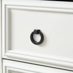 Commode à 6 tiroirs – Blanc / Naturel, Rangement de chambre pour 1