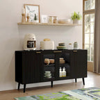 JASIWAY Buffet de cuisine avec portes en verre