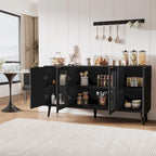 JASIWAY Buffet de cuisine avec portes en verre