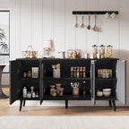 JASIWAY Buffet de cuisine avec portes en verre