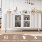 JASIWAY Buffet de cuisine avec portes en verre
