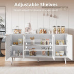 JASIWAY Buffet de cuisine avec portes en verre