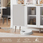 JASIWAY Buffet de cuisine avec portes en verre