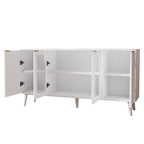 JASIWAY Buffet de cuisine avec portes en verre