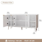 JASIWAY Buffet de cuisine avec portes en verre