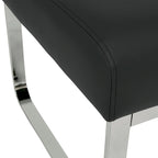 Studio Designs Home Allure Ottoman moderne rectangulaire en métal et cuir mélangé