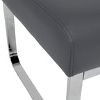 Studio Designs Home Allure Ottoman moderne rectangulaire en métal et cuir mélangé
