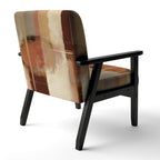 Fauteuil d'appoint abstrait rembourré Designart Chocolate Brown Elementary III et fauteuil moderne et contemporain