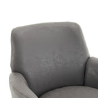 Fauteuil pivotant en cuir PU