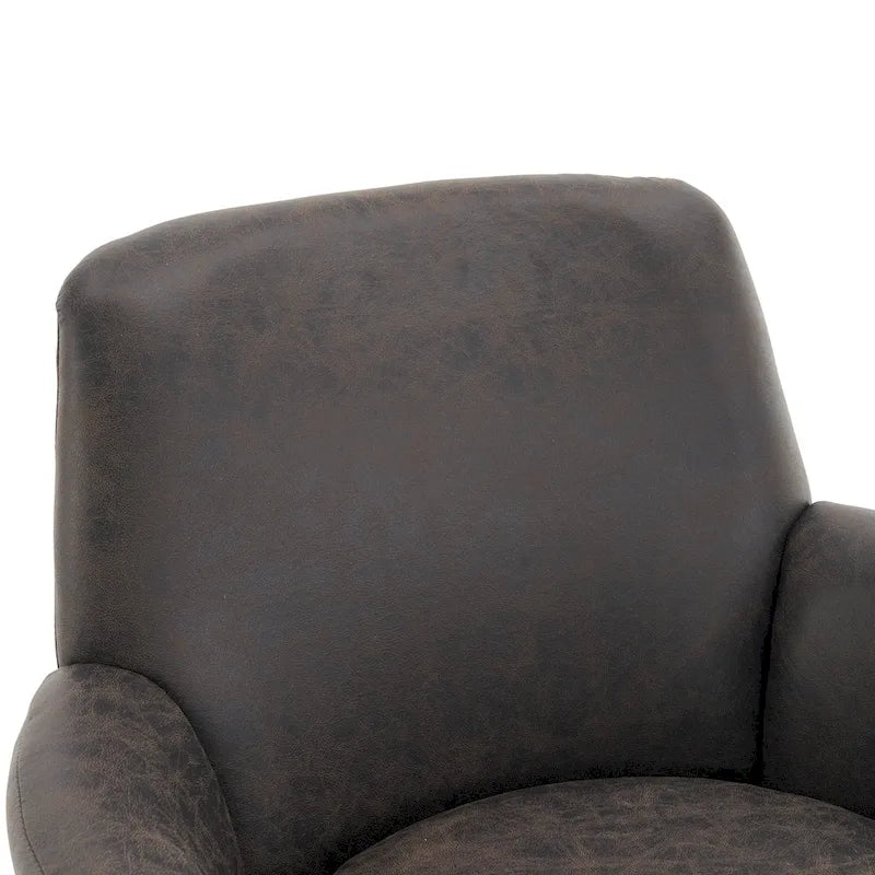 Fauteuil pivotant en cuir PU