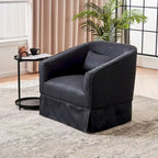Fauteuil pivotant avec ottoman, Fauteuil d'appoint pivotant pour salon