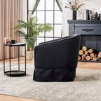 Fauteuil pivotant avec ottoman, Fauteuil d'appoint pivotant pour salon