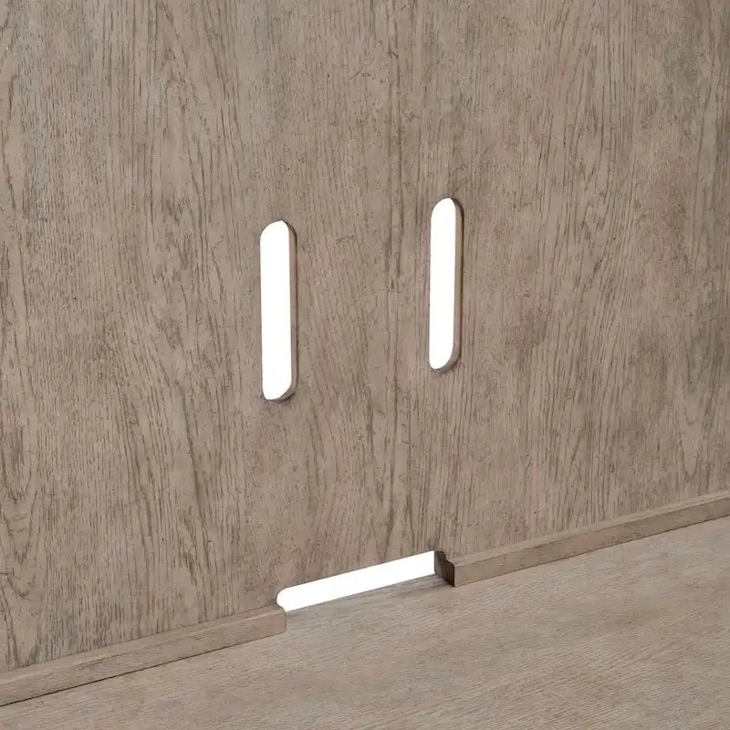 Ensemble de console TV et de meuble TV 2 pièces brun beige